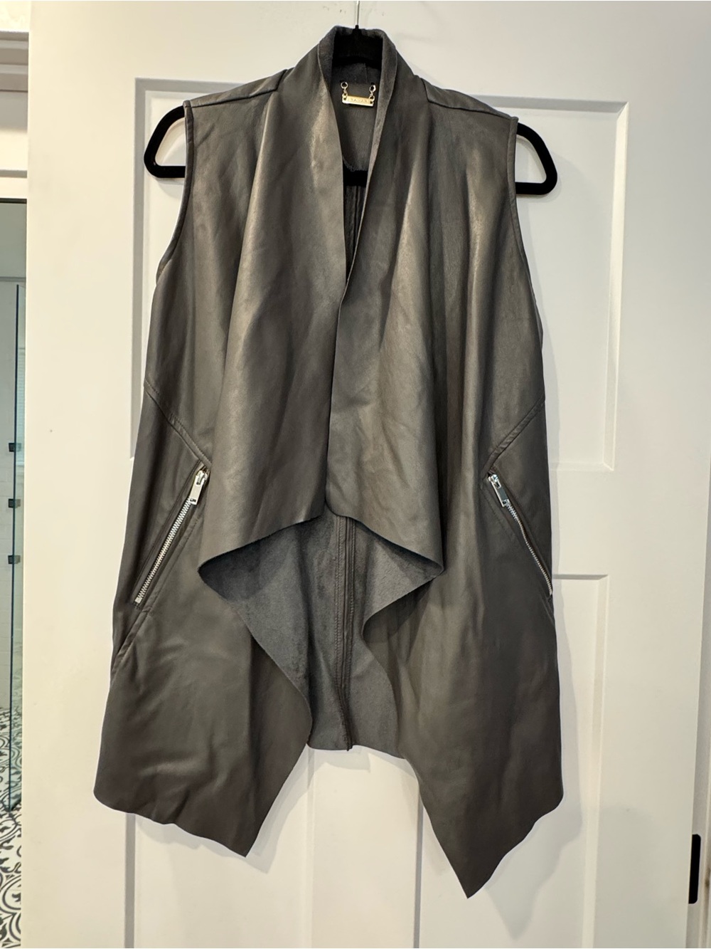 NWOT - Tahari Faux Leather Vest